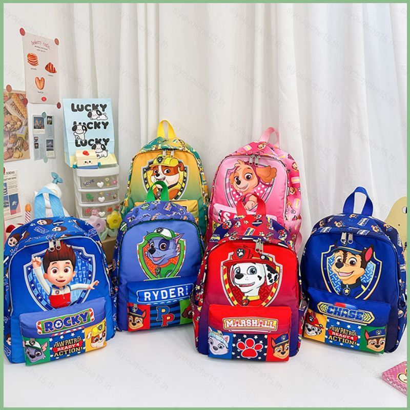 SY5 กระเป๋าเป้ Paw Patrol สำหรับเด็ก แบบเบาและทนทาน ออกแบบมาให้มีความจุเยอะ พิมพ์ลายอนิเมะน่ารักของต