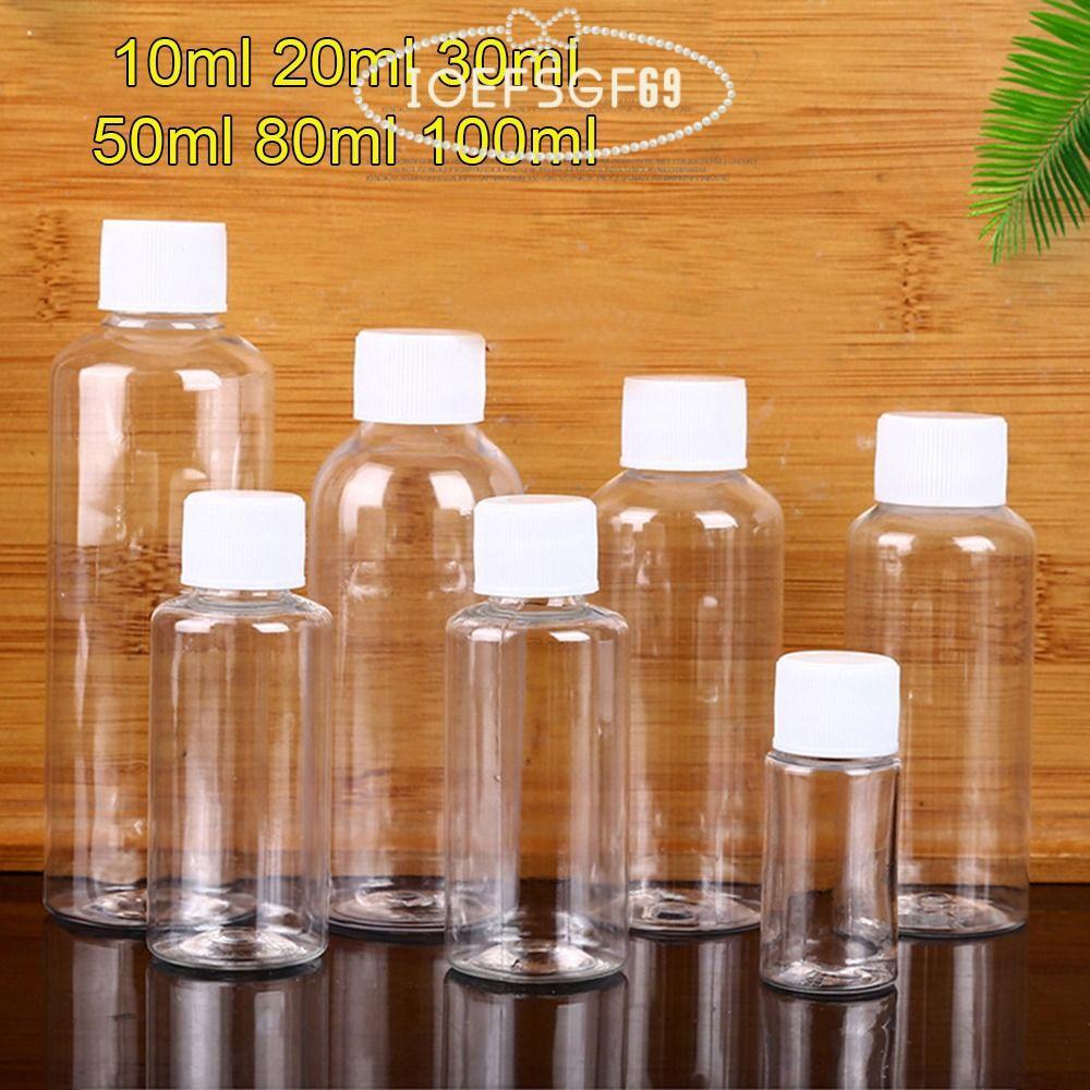 ใช่69 10ชิ้นขวดซีล,ขวดเดินทางนํามาใช้ใหม่ภาชนะเครื่องสําอาง,ทนทานพลาสติกที่ว่างเปล่าสัตว์เลี้ยง10/20