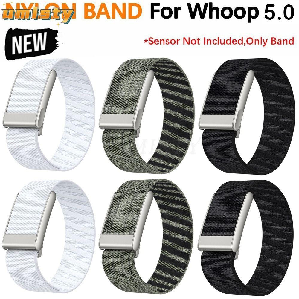 UMISTY Fitness Band,Breathableไนลอนสายรัด,ป้องกันปรับSoft Trackerสําหรับ Whoop 5.0 Life MG/One Peakผู้หญิงผู้ชาย