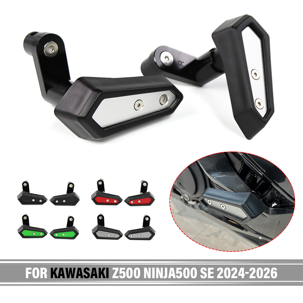 DE Sliders กรอบรถจักรยานยนต์ป้องกันความผิดพลาดสําหรับ KAWASAKI NINJA 500 NINJA 500 SE Z500 Z500 SE 2