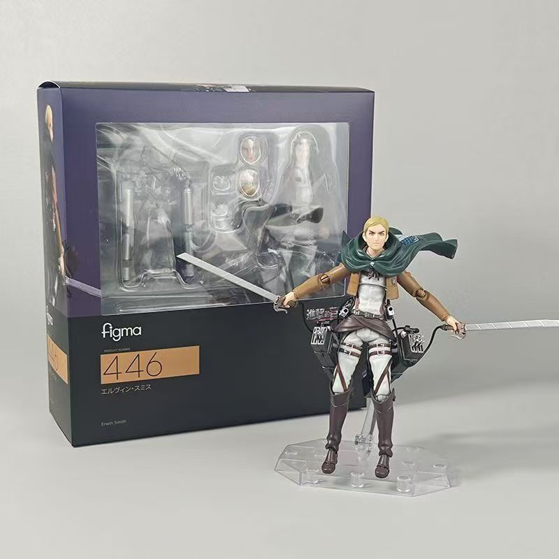 Attack on Titan figma 446 Erwin Smith แอ็คชั่นฟิกเกอร์ PVC แบบประกบ