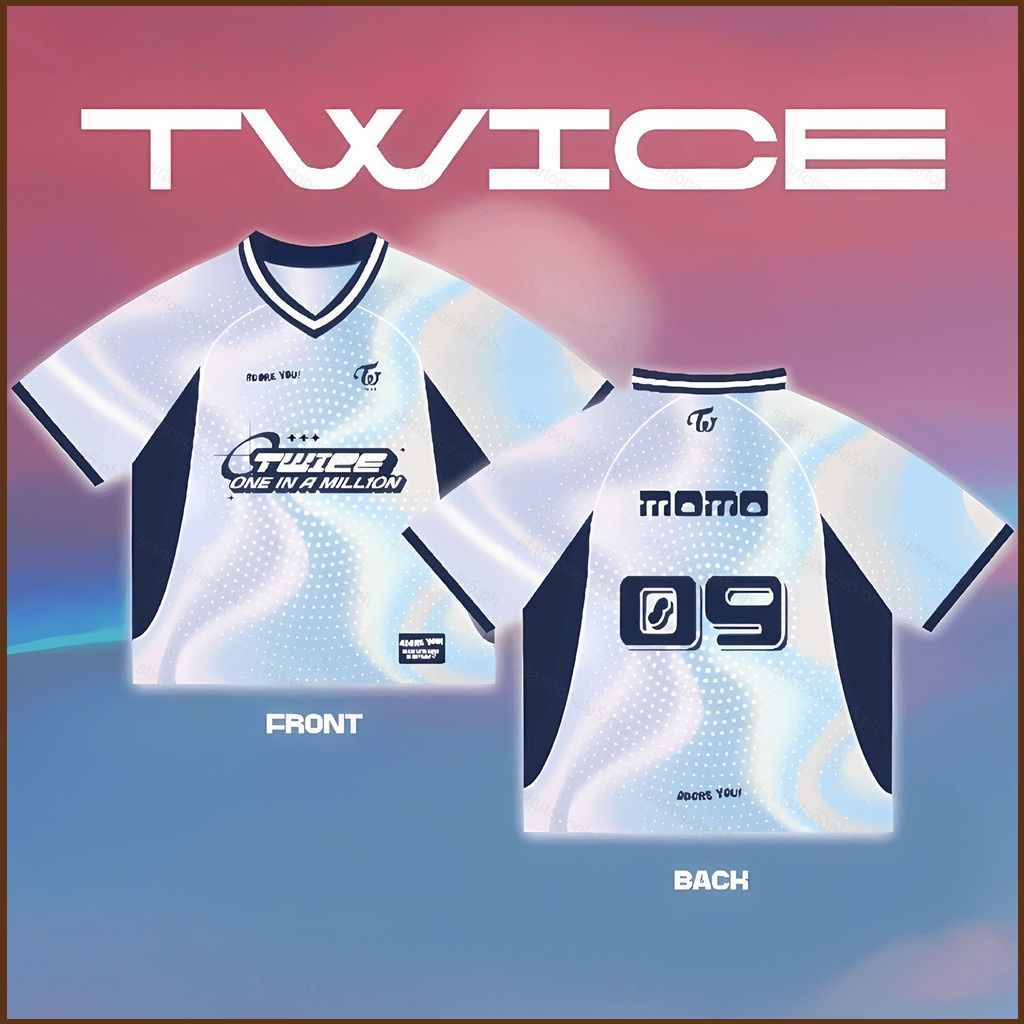 เสื้อยืดแขนสั้น TWICE Jersey ลายสมาชิก Jihyun, Jeongyeon, Momo, Sana