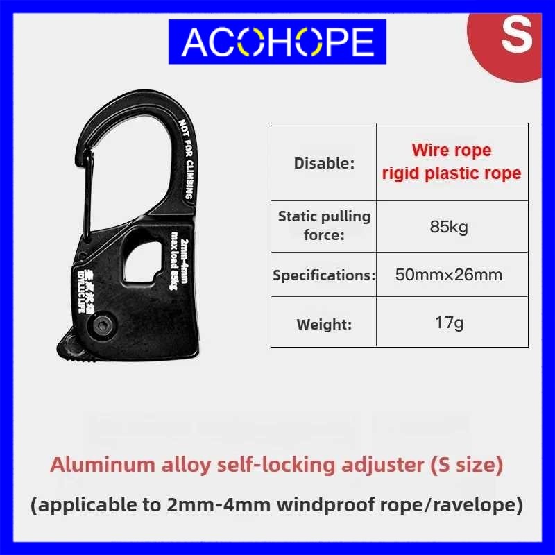 TENDA Ahope Self-Locking Rope Tensioner Canopy Tent Rope Lock - IDL021