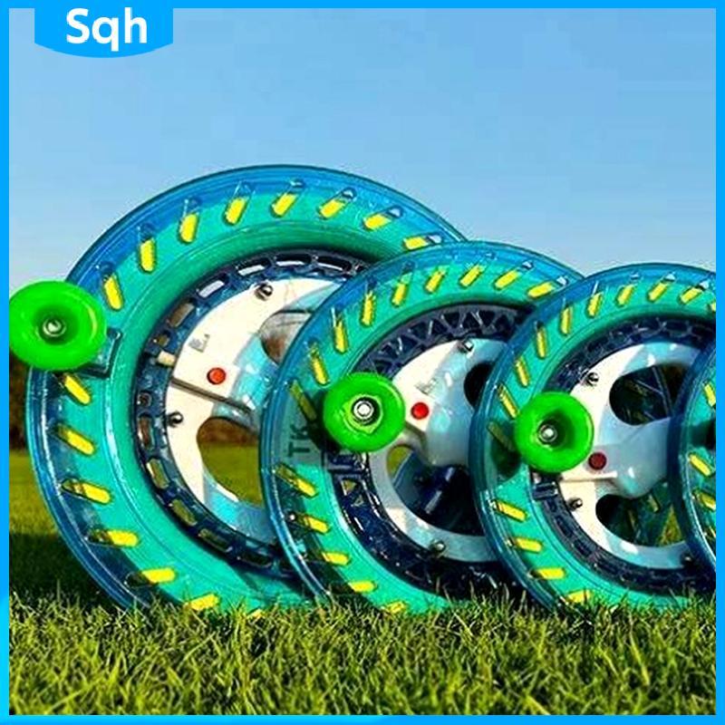 Bri 1 ชิ้น 200/300/400M Kite Reel Winder Fire ล้อ String Flying Handle เครื่องมือ String Line กลางแจ้งรอบสีฟ้าสําหรับ Fying Kites ywr