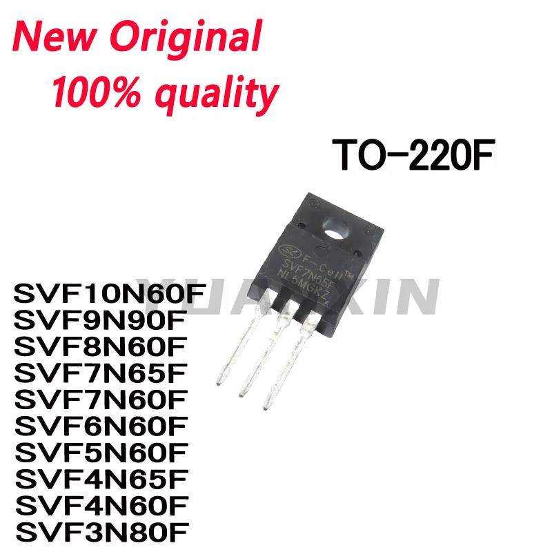 5 ชิ้น SVF10N60F SVF9N90F SVF8N60F SVF7N65F SVF7N60F SVF6N60F SVF5N60F SVF4N65F S3F SVF4N60F ในสต็อก