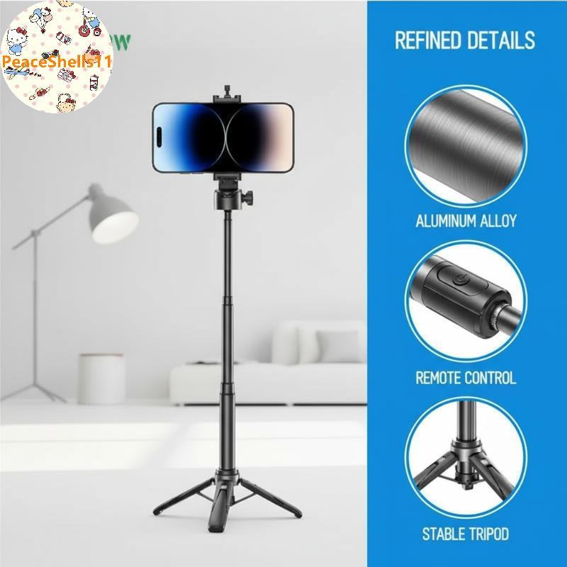 PeaceShells TNW T26 Selfie Sti Mini ขยายโทรศัพท์ Grip ขาตั้งกล้องถ่ายภาพระยะไกล Vlog วิดีโอ VN