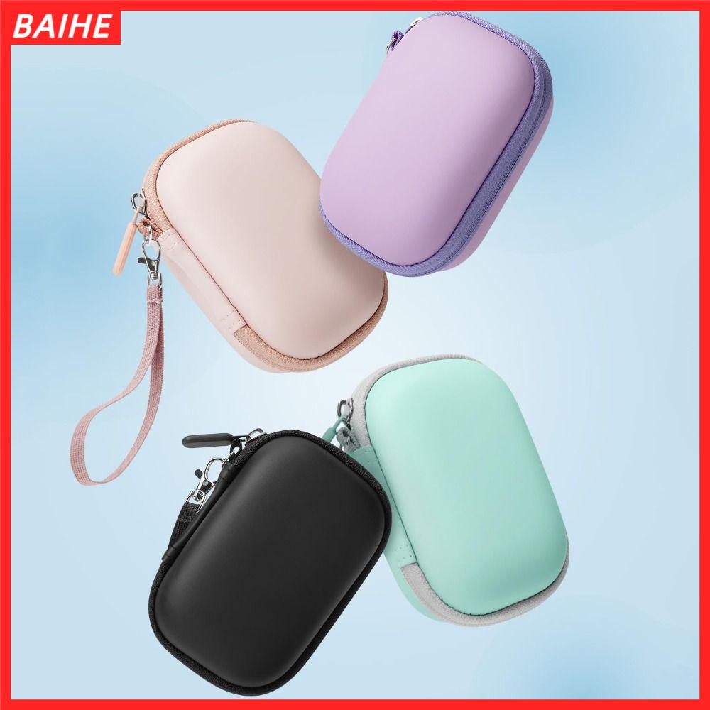 BAIHE กล้องเก็บ, EVA Shell Plush Padding กระเป๋าเดินทาง,แบบพกพากันกระแทกน่ารักกันน้ํา SD Card Storag