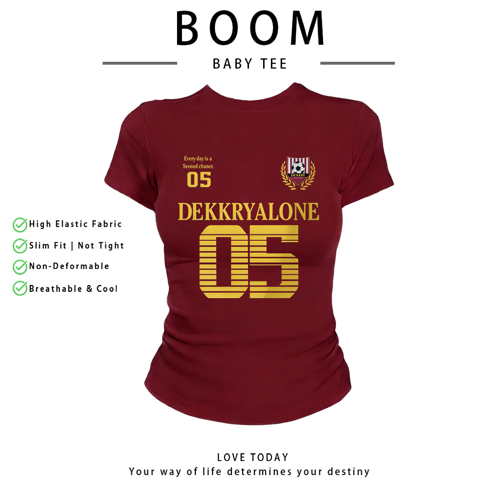 COD（จัดส่งภายใน 24 ชั่วโมง）เสื้อสาวอวบ เสื้อครอปท็อป แขนสั้น babytee สไตล์เกาหลี y2k T-shirt | 05
