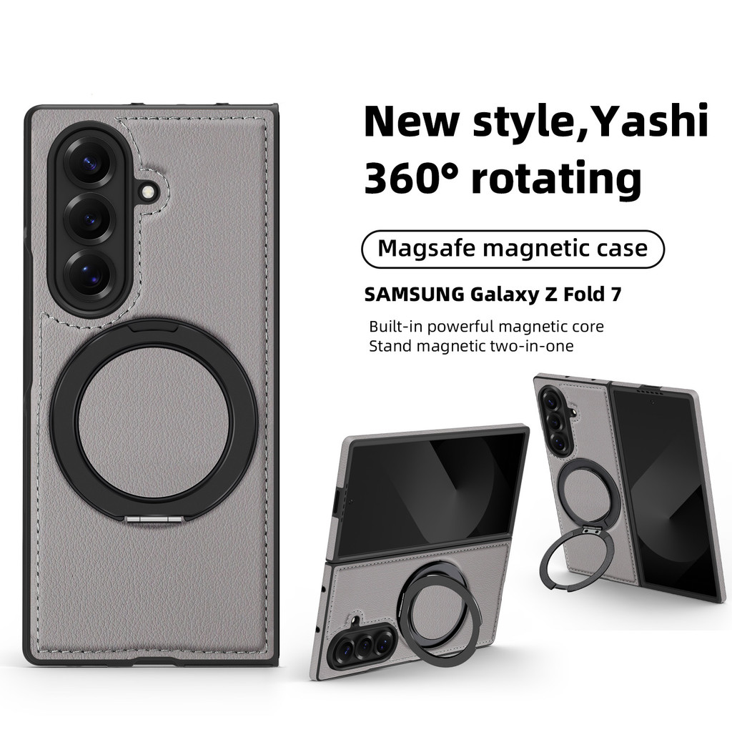 Sunyi สําหรับ Samsung Galaxy Z Fold 7 6 5 4 3 360° หมุนแม่เหล็กธุรกิจเคสโทรศัพท์เครื่องบิน-เกรดอลูมิเนียมยืนแม่เหล็กที่แข็งแกร่งพิเศษจัดส่งที่รวดเร็ว
