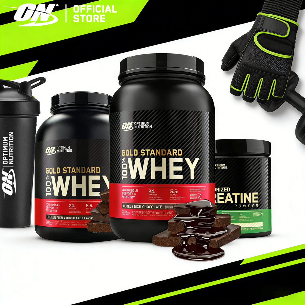 [จัดส่งรวดเร็ว] ON Whey Protein Gold Standard 2LBS/5LBS Free Shaker สําหรับคอมโบ 5lbs