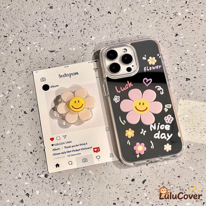 ฤดูใบไม้ผลิดอกไม้ยิ้มดอกไม้สําหรับVivo V70 V60 V50 V40 V40E V30E V30 V29 V27E V29E V25E V23E V21E V2