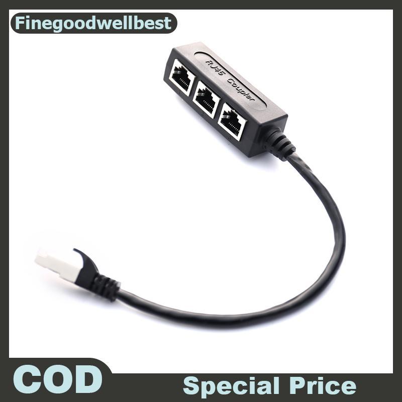 FBTH RJ45 Splitter LAN Ethernet Network RJ45 Connector Splitter Adapter Cable HOT