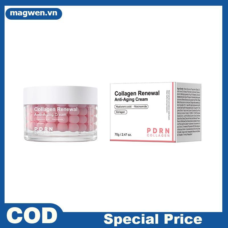 Magwen DOLANJN ครีมแคปซูลคอลลาเจนสีชมพูเหมาะสําหรับทุกสภาพผิว Moisturizing Firming Night Care 70g คร