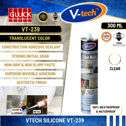 VT239 V-TECH ALL PURPOSE CLEAR ตะปูประสาน vt 239 Clear vtech VT-239