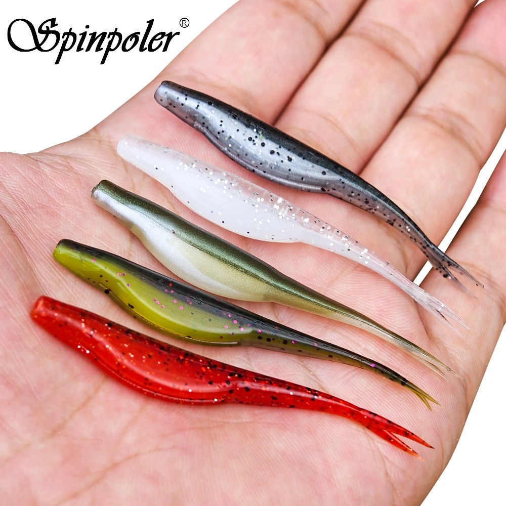 Spinpoler TPR ลอยพลาสติก Swimbait Fishing Lure 7 ซม.Jerkbait Mini เหยื่อว่ายน้ําสําหรับน้ําแข็งน้ําจืดน้ําเค็ม Sea Bass