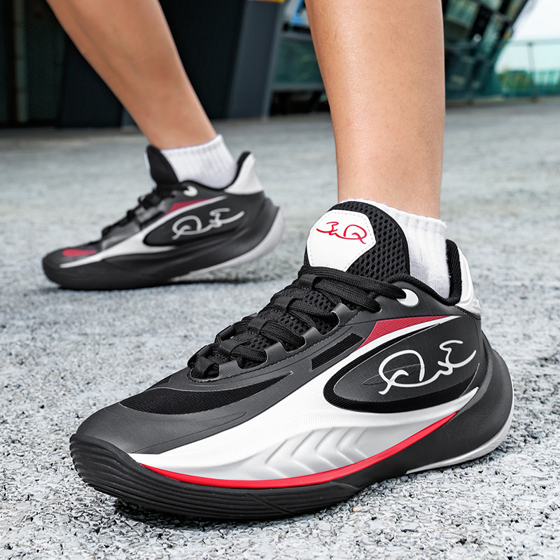 IEAGO ใหม่ Wade 808 รองเท้าบาสเก็ตบอล MD Outsole ผู้ปกครองเด็กผู้ชายผู้หญิงเด็กรองเท้าผ้าใบลื่นกีฬาก