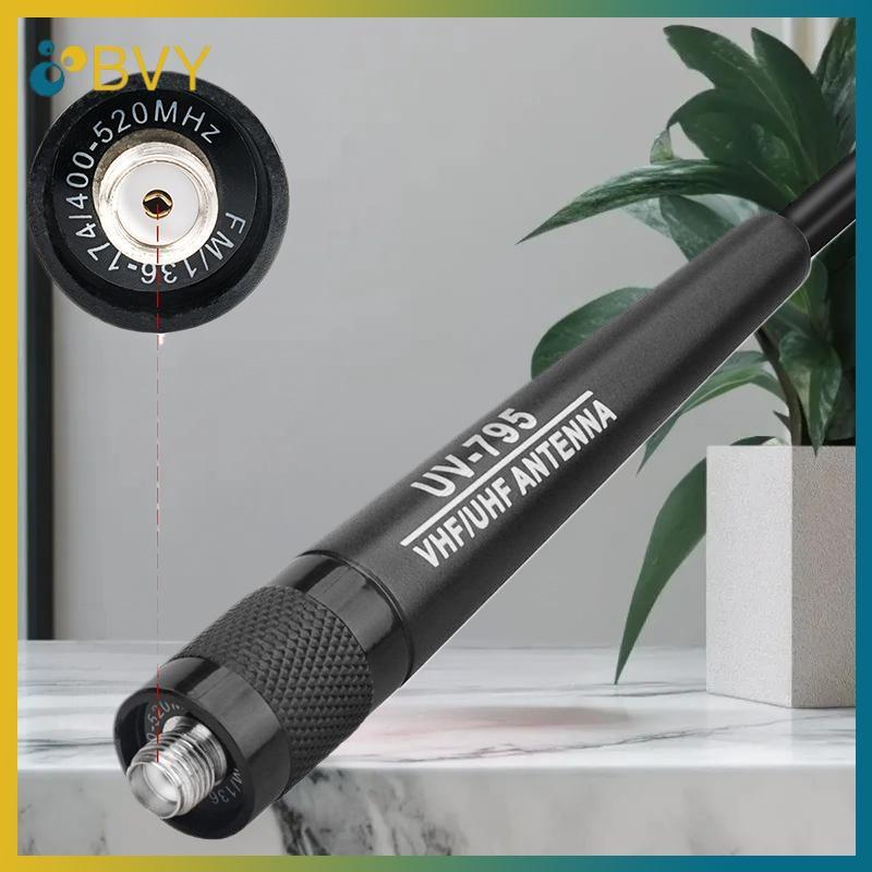 BVY AR-795 SMA-F หญิง Dual Band VHF/UHF 136-174MHz/400-520MHz เสาอากาศแบบนุ่ม AR-795 สําหรับ UV-5R U