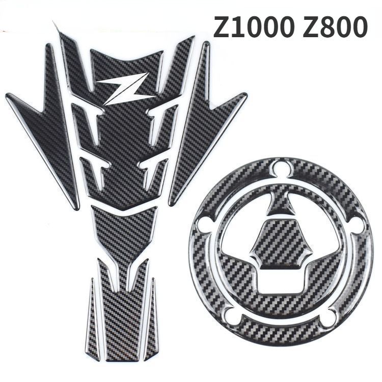 Z1000 fuel tank sticker, Z800 motorcycle fuel tank carbon fiber texture decorative sticker