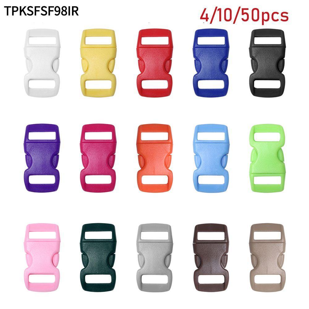 TPKSF98IR สายคล้องคอน้องแมว Paracord พร้อมสร้อยข้อมือและอุปกรณ์เสริมพลาสติก ขนาด 4/10/50 ชิ้น สำหรับ