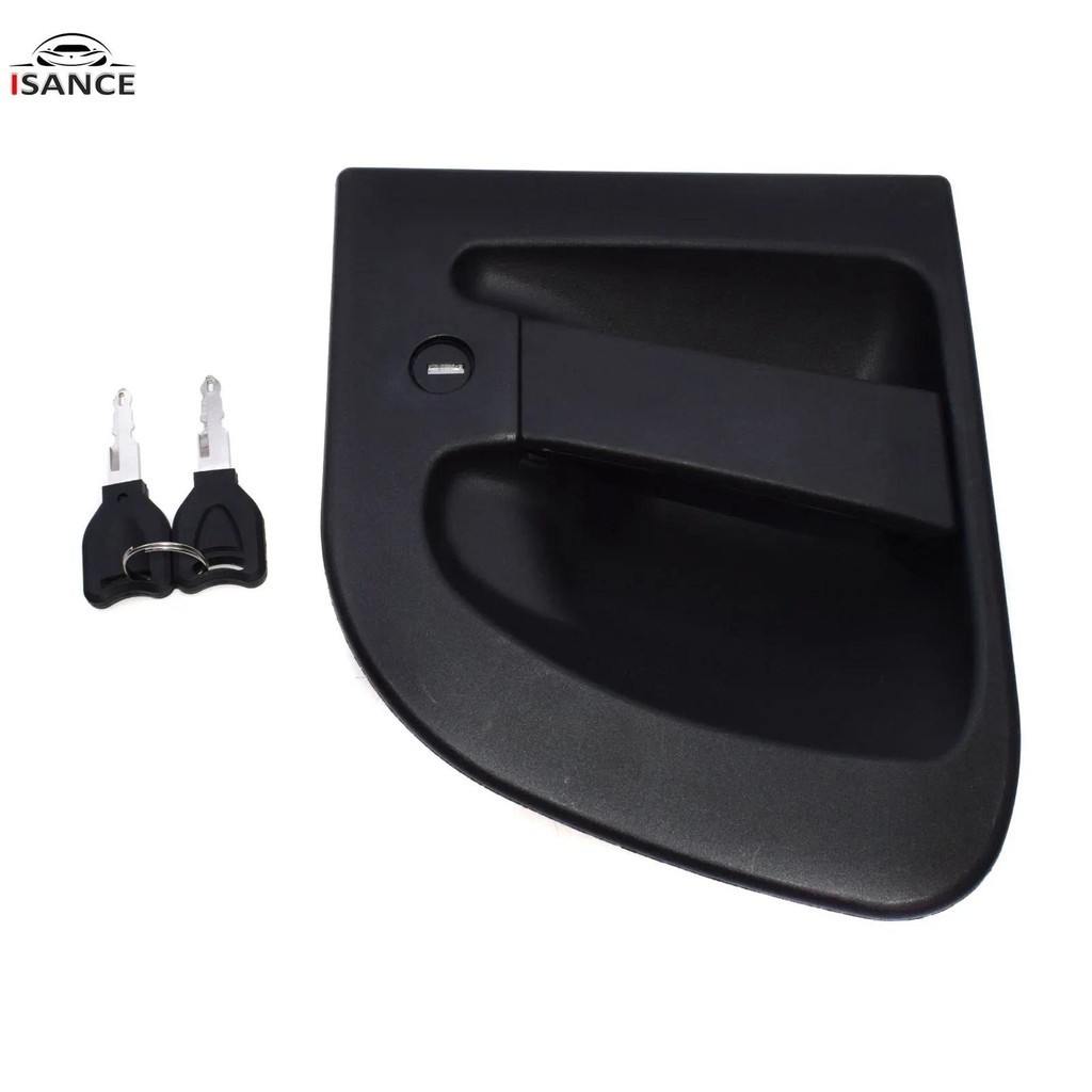 ใหม่มือจับประตูภายนอกพร้อมชุดกุญแจด้านซ้าย 5001858129 สําหรับ Renault Skerax Premium DAF LF45 LF55