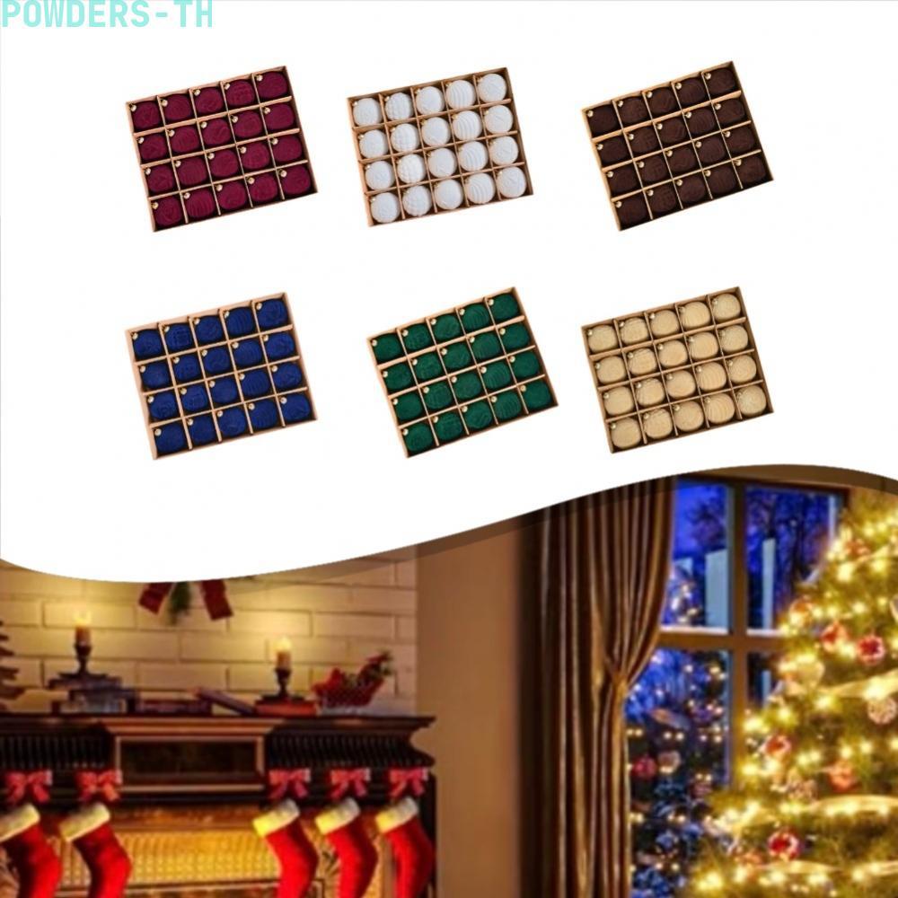 【POWE】Christmas Ball Ornaments 6cm Diameter Cohesive Charm Distinctive Design