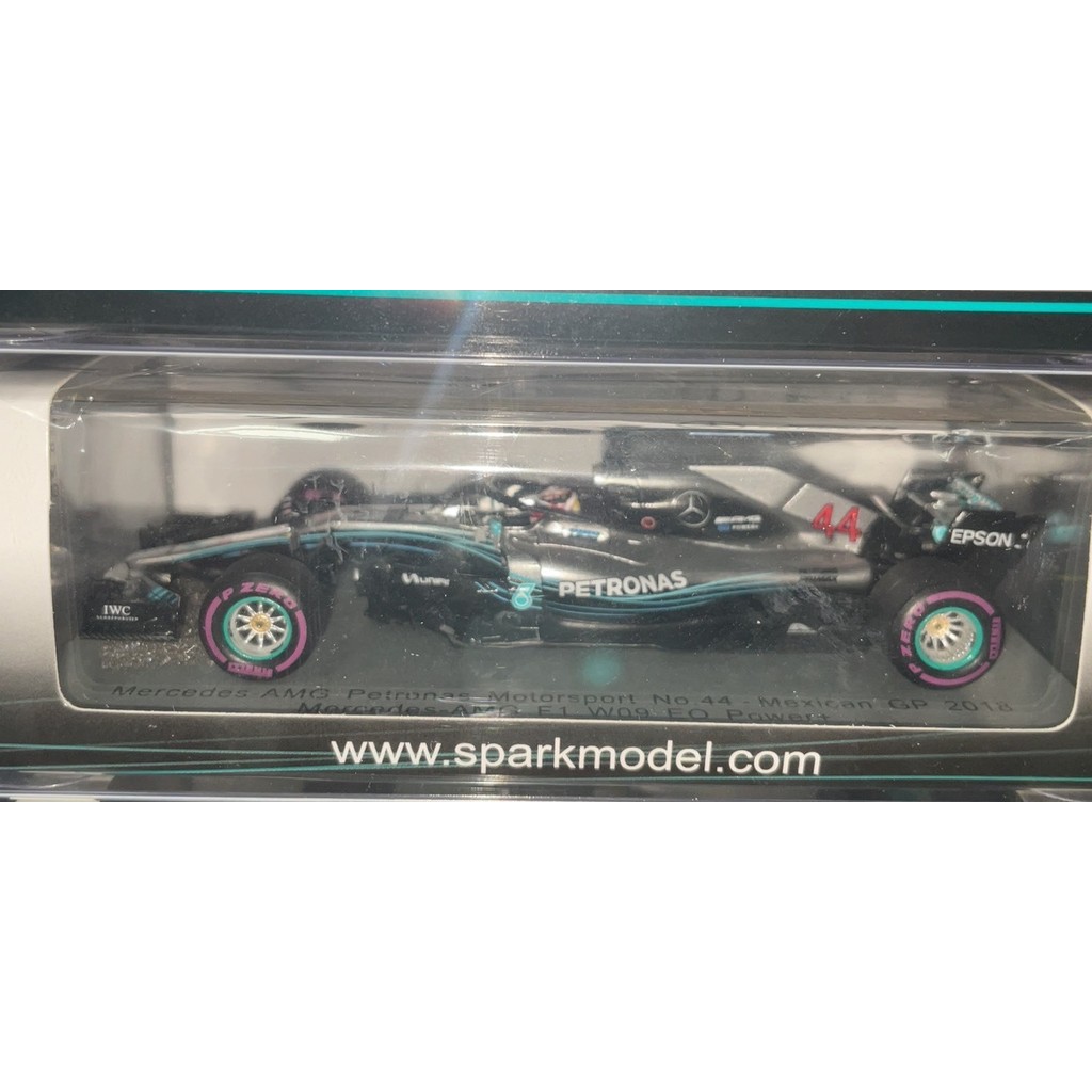 Spark 1/43 Mercedes-Ben w09 2018 สถานีเม็กซิกันรุ่นทั่วไปยางสีชมพู Henmirton