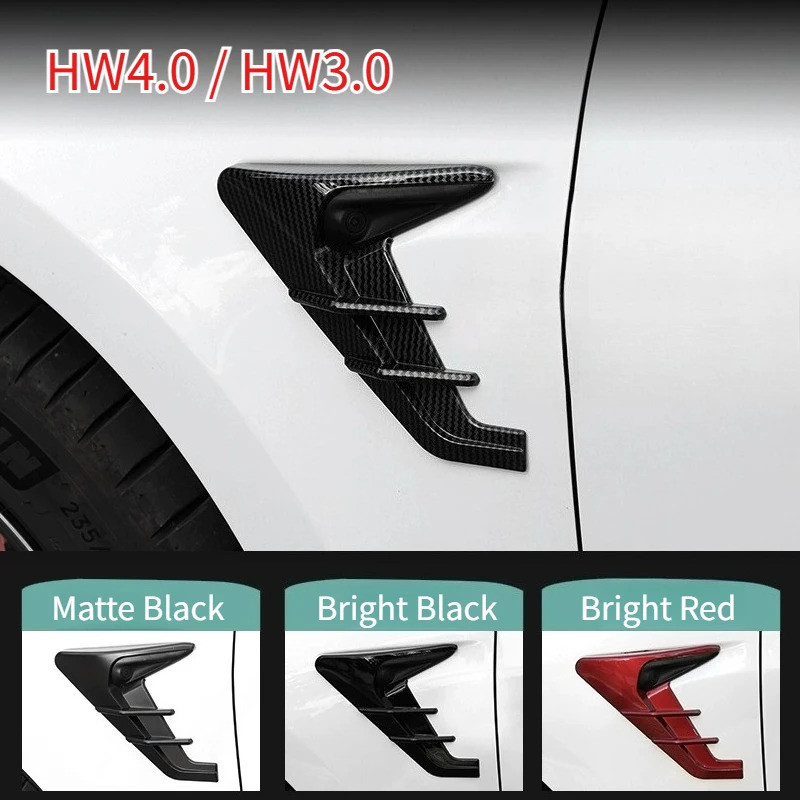 2 ชิ้นฝาครอบกล้องด้านข้างสําหรับ Tesla รุ่นใหม่ Y Juniper 2025 รุ่น 3 Highland 2024 HW4.0 / HW3.0 Le