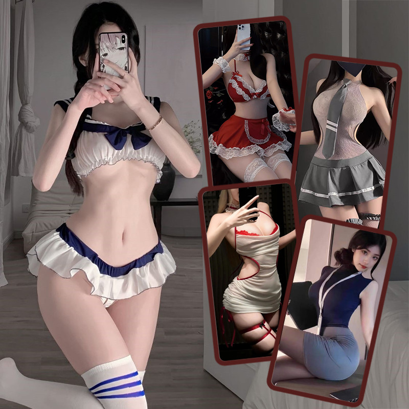 💚Sex time💜ชุดคอสเพลย์ ชุดแม่บ้าน ชุด นอน ไม่ ได้ นอน ผู้ หญิง | 40-60กก 🚚ส่งไวจากไทย1-3วัน