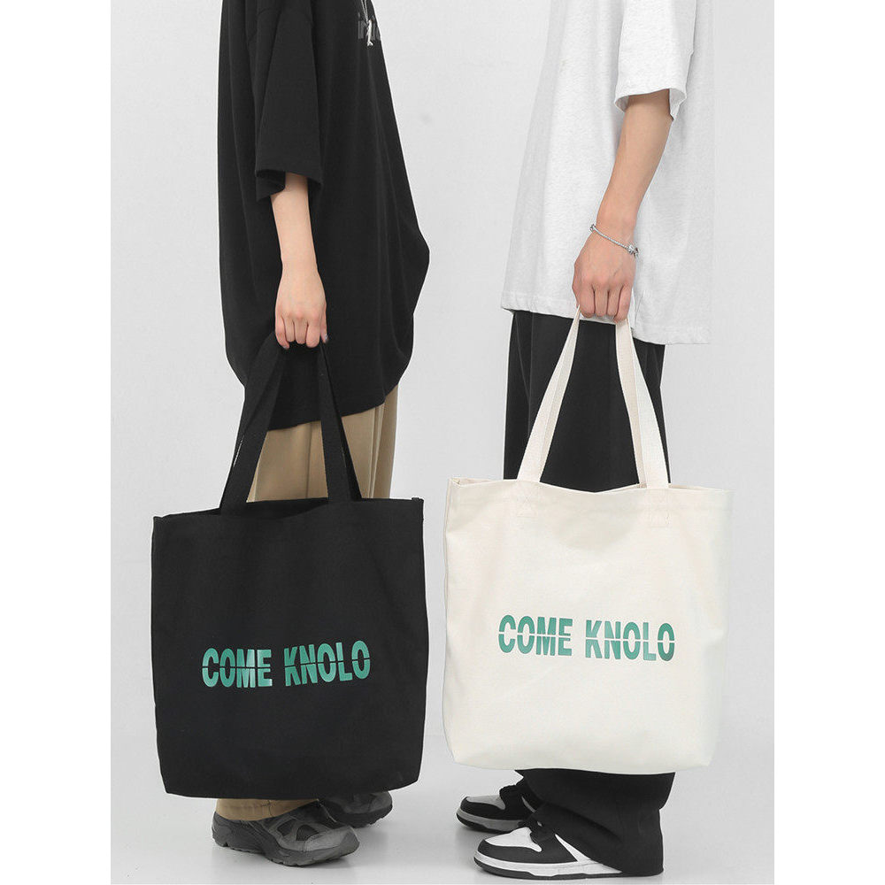 กระเป๋าสะพาย กระเป๋าผ้าใบ gental women กระเป๋าผ้าใบสไตล์ญี่ปุ่น ความจุขนาดใหญ่