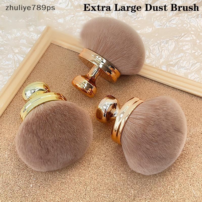 Zhuliye789ps] 1PCS Professionals Nails Art Mushroom Brush Round Paint Gel Dust Cleaning Make Up Brus