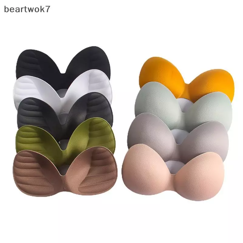 Beartwok7] ผู้หญิงบิกินี่เบาะแทรกเต้านม Bra Enhancer Push Up Chest Invisible Pad ใหม่