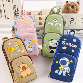 กล่องดินสอ ถุงดินสอ pencil case ความจุสูง กันน้ำ คาปิบารา รูปแบบการ์ตูน