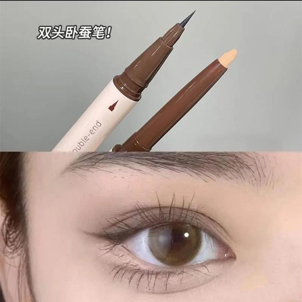 ดอลลี่อาย อายไลเนอร์ Moms Lying Silkworm Matte Double-Headed Lying Silkworm Pen Brightening Lying Si