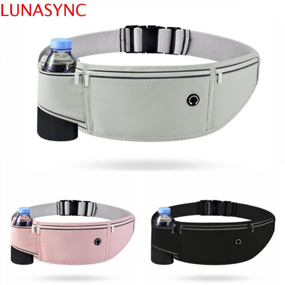LUNASYNC กระเป๋าวิ่งมาราธอน, กระเป๋าคาดเอววิ่งน้ําหนักเบากันน้ํา, เคสอุปกรณ์วิ่ง Multi-function Belt