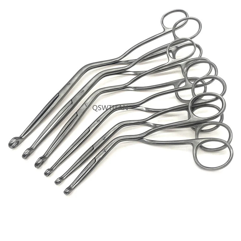1 ชิ้น Magill Forceps Laryngeal Forceps เครื่องมือผ่าตัด Tracheolaryngeal Forceps