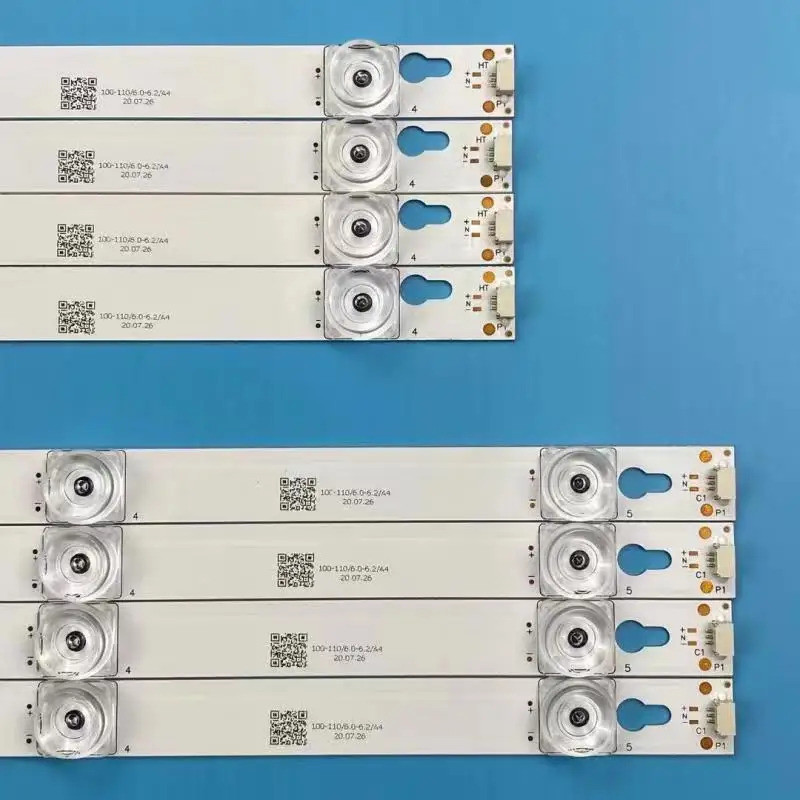 8pcs LED Backlight strip สําหรับ L55P2-UDN TOT-55D2900-4x4 + 4x5-3030C B55A658U 55U6700C 55D2900 55H