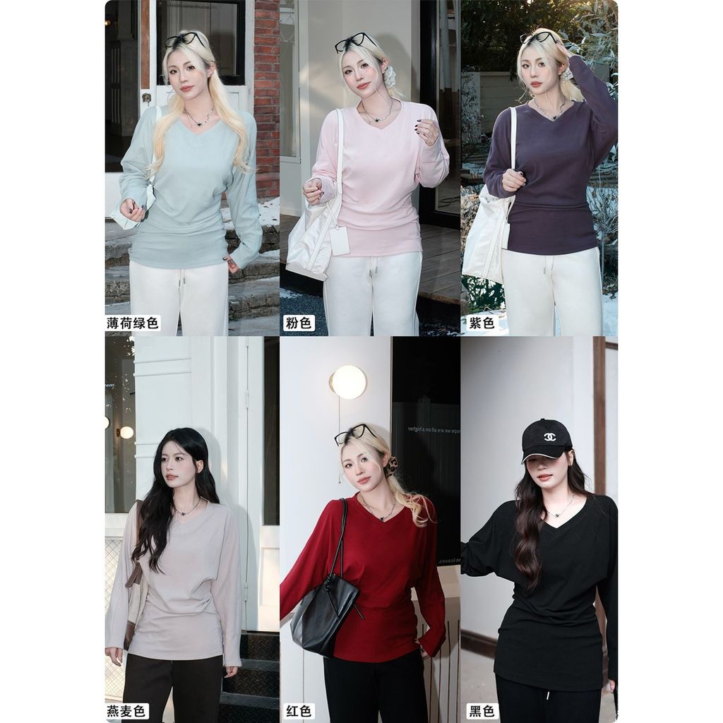 Hoarding เสื้อกันหนาว Deju Haoqi ข้าวเหนียวแขนยาว Cloud เสื้อ fashionv แปรงคอสบายขนสัตว์สวมใส่ขนแกะส