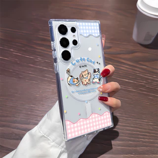 เคสแม่เหล็ก เคส For Samsung A37 A57 A07 4G A17 5G S25 Ultra S26 A06 A56 5G A16 A26 A36 A55 A15 A35 A54 S24 FE เคสทรศัพท์