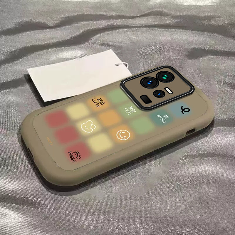 iqoo 13 case เคส iqoo z9x 5g IQOO11S เคสโทรศัพท์ vivoiqoo11s สไตล์ใหม่รอยเปื้อนสี Lattice iq0011 เคส