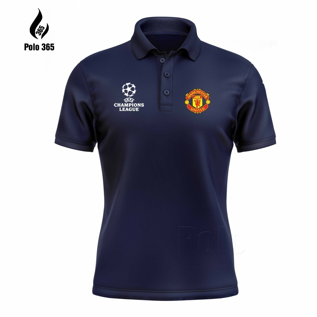 เสื้อยืดผ้าฝ้าย เสื้อโปโลผู้ชาย Polo Shirt เสื้อยืดโปโล สโมสรฟุตบอลแมนยู เสื้อโปโลกีฬา คุณภาพผ้าฝ้าย M-3XL