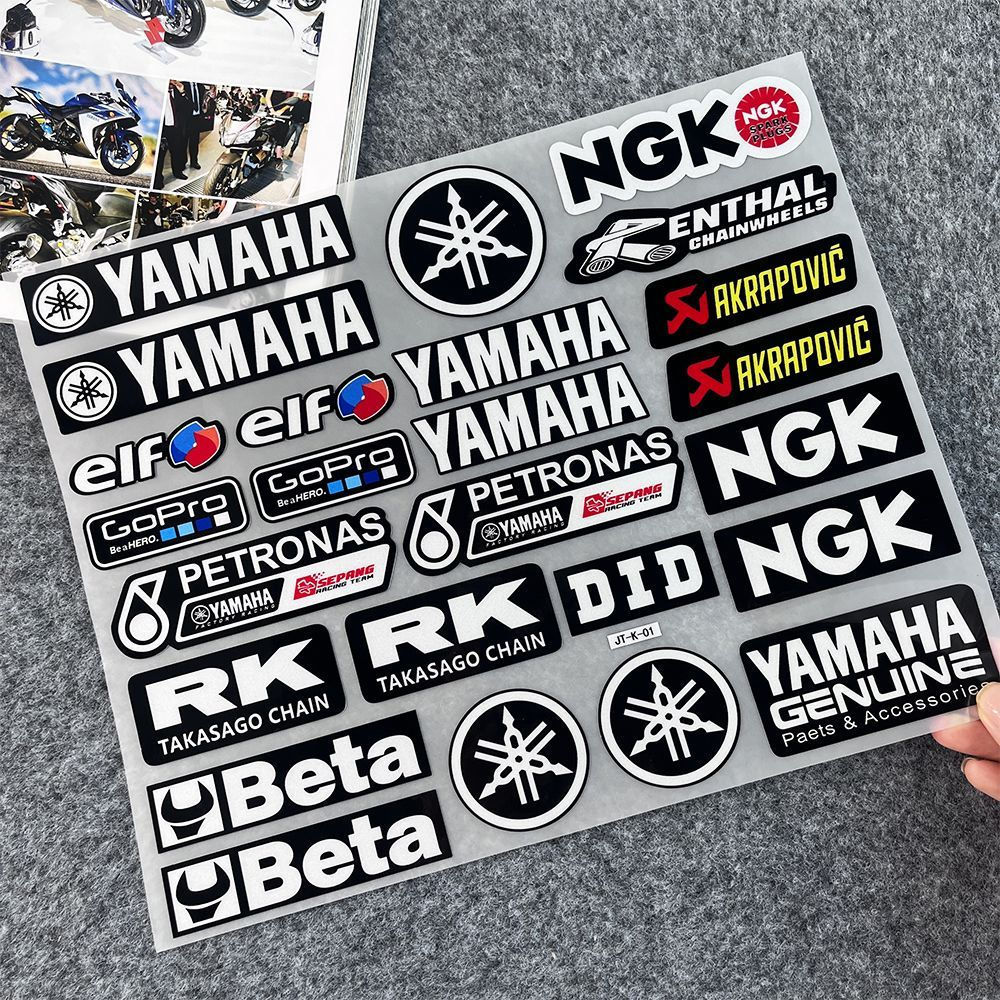 TB Spot Goods#Suitable for Yamaha reflective motorcycle decorative stickers i125Scooter modification