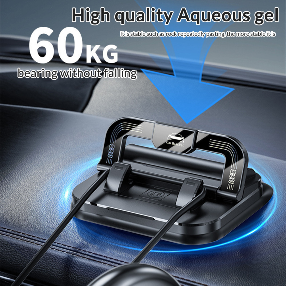 ที่วางมือถือในรถ 2in1 พับได้ หมุน 360° ฐานกันลื่น เจลยึดแน่น ไม่ต้องติดตั้ง ราคา ถูกที่สุด ดีลบีเคเค แกลเลอรีภาพที่ 7