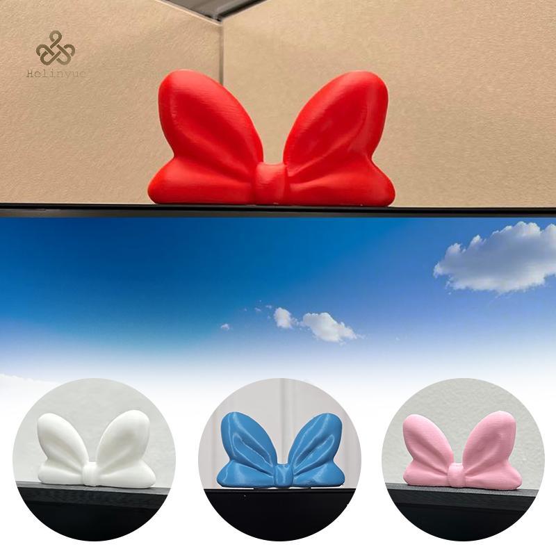 HELINYUE Bow-Shaped Screen Decorator คอมพิวเตอร์ Monitor & Car Vent ตกแต่งความเครียด Fidget สําหรับสาว,เครื่องประดับพลาสติกสําหรับ Home Office TH