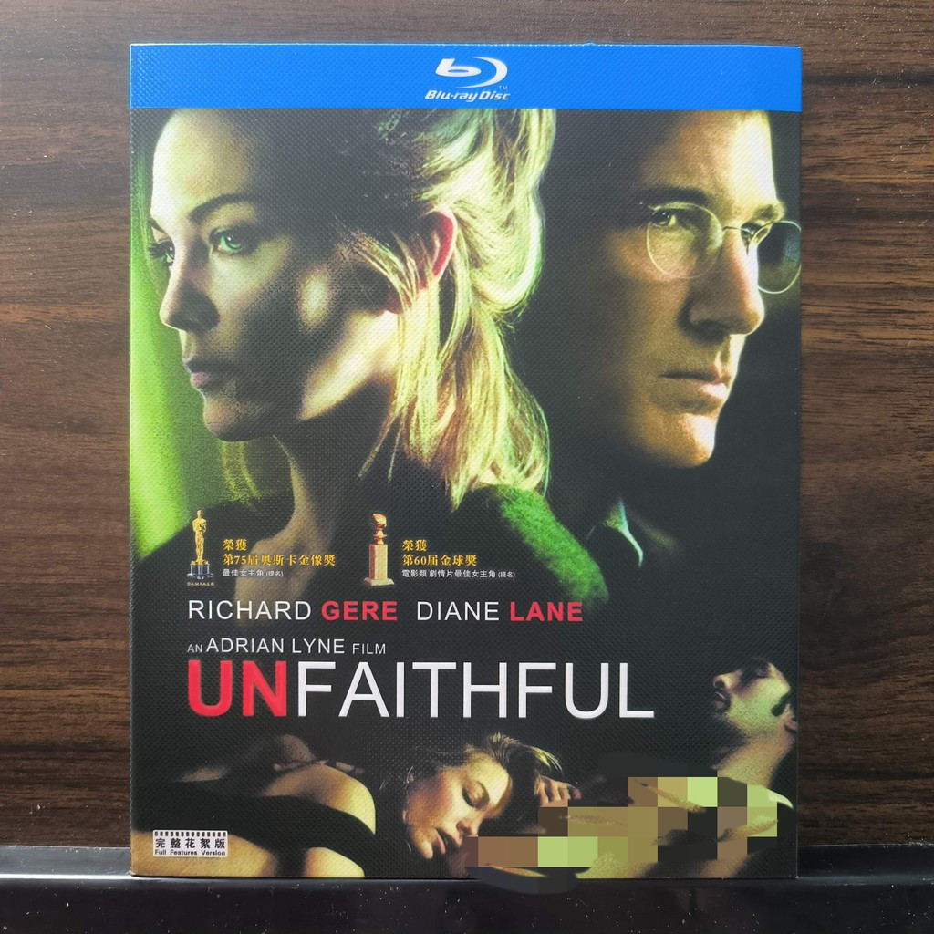 Blu-ray Disc American Film Unfaithful (2002) Eng Zh โปรตุเกสสเปนไทย Jap ยี่ห้อใหม่ชนิดบรรจุกล่อง 25G