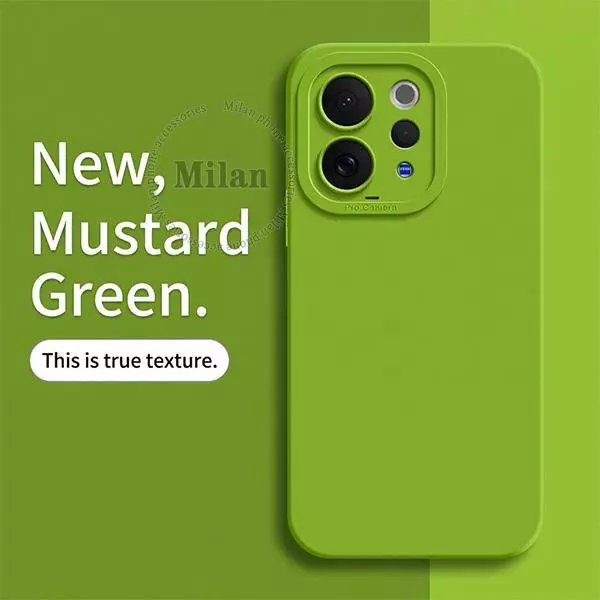 เคสซิลิโคนเหลวแบบเต็มหน้าจอสำหรับ Vivo V70 และ V60 เคสป้องกันโทรศัพท์แบบนุ่ม กันกระแทก ให้สัมผัสเหมือนผิวหนัง