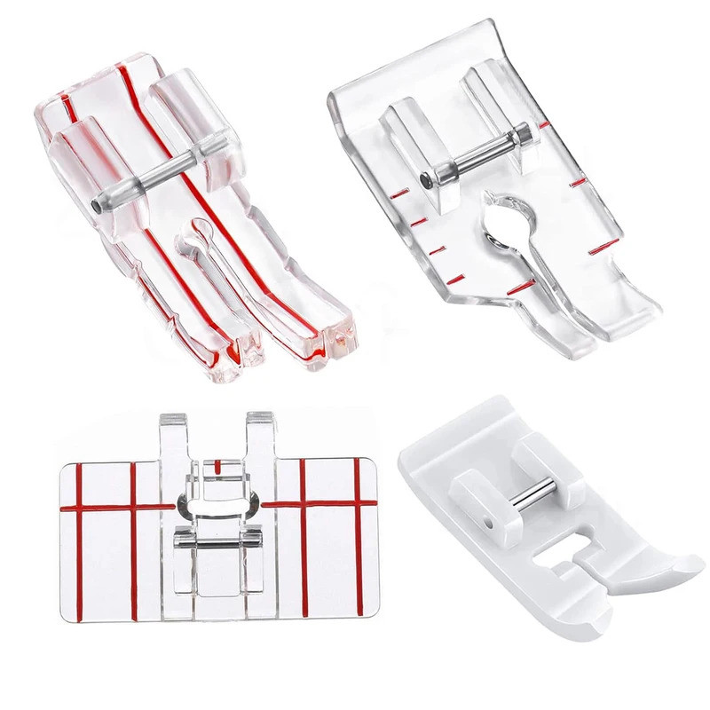 1/4 นิ้ว Quilting Parallel Guide Stitch Presser เท้า Border Guide Presser ฟุตสําหรับจักรเย็บผ้าในครั