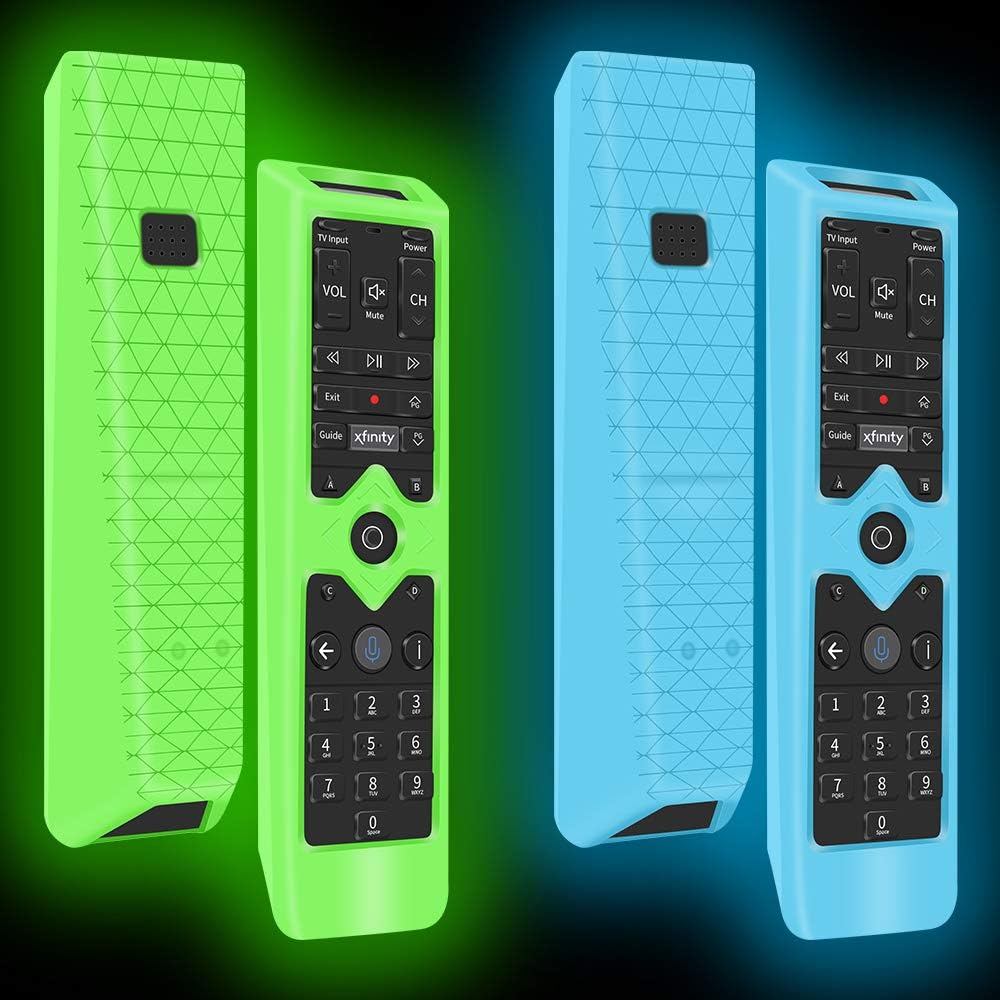2แพ็คกรณีป้องกันระยะไกลสําหรับ xfinity รีโมทคอนโทรล,เคสซิลิโคนผิวสําหรับ XFinity Comcast XR15 เสียงร