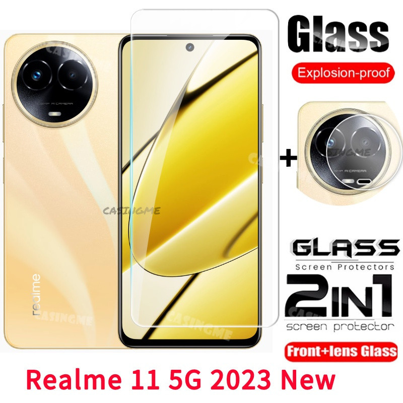 Realme 11 5G 11x12 12x2023 กระจกนิรภัยคลุมทั้งหมด Flim ฟิล์มด้านหน้าด้านหลังเลนส์สําหรับRealme11 Realme11 11Realme Realme115G Realmi 11 4G 5G 2023 กลับกล้องเลนส์หน้าจอProtec