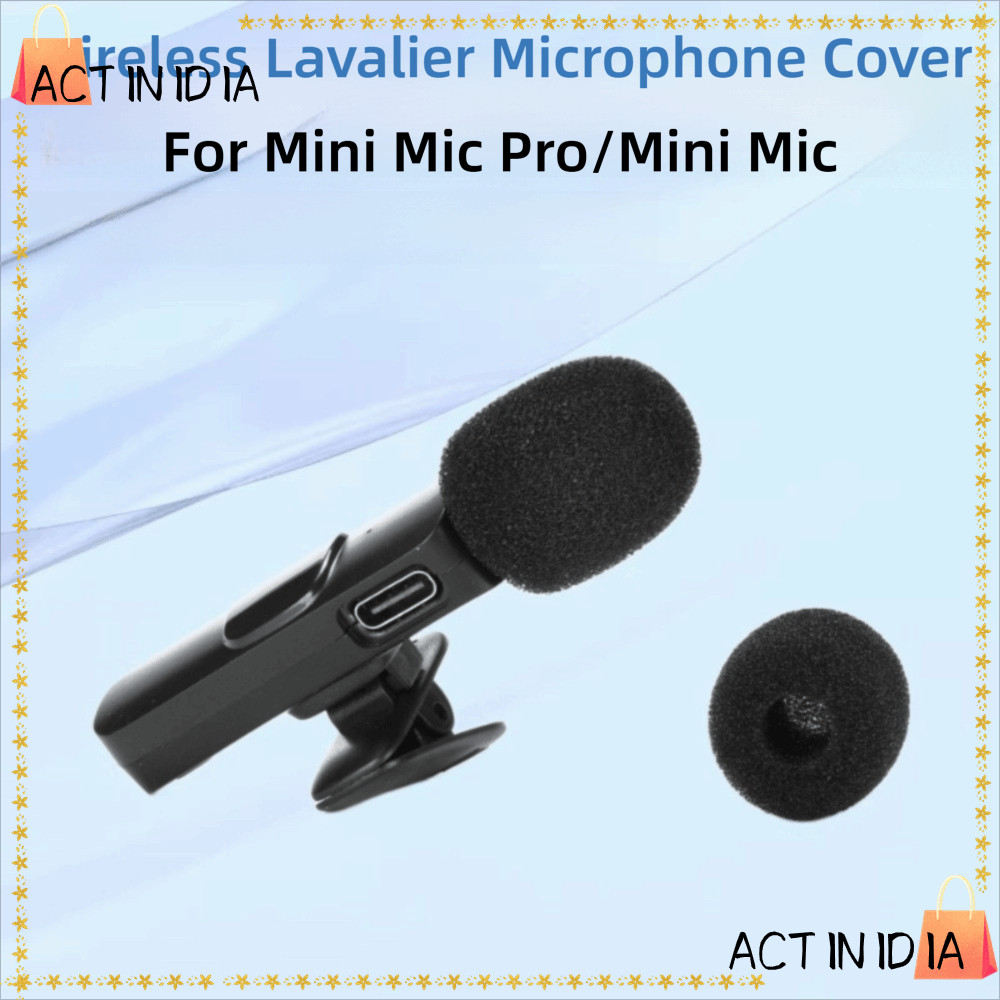 ACTINIDIARA 1pcs Mic กระจก, Windproof เปลี่ยนไมโครโฟน Pop Filter, Flocked ฟองน้ําโฟม Pop Filter สําห