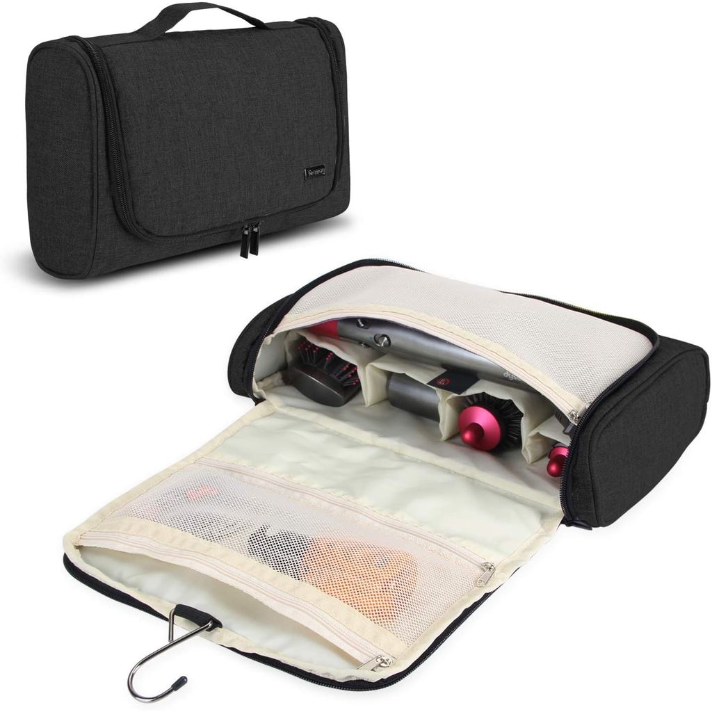 Teamoy Travel Storage Bag เข้ากันได้กับ Dyson Airwrap Styler, Portable Travel Organizer สําหรับ Airw